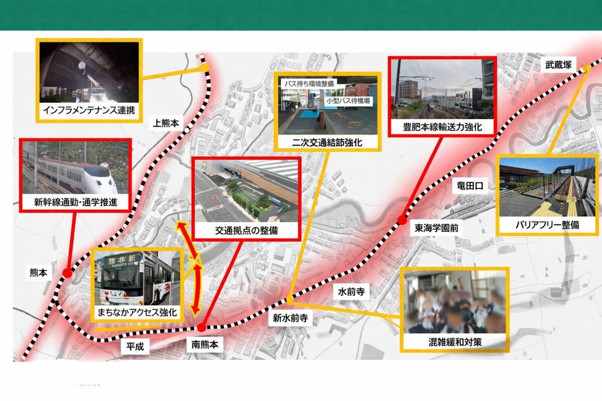 熊本市×JR九州が「鉄道交通を主軸とした共創」渋滞緩和の切り札に！新幹線通勤の推進や空港アクセス鉄道を見据えた都市基盤の強化