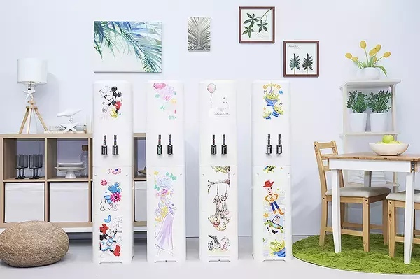 「アクアクララ「ディズニー/ピクサーデザイン サーバー」誕生 ミッキーなど4種 トラウデン直美 FUJIWARA 原西 藤本も絶賛 「水ボトルもギャグも再利用 パクリじゃない」」の画像