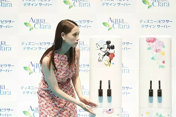 「アクアクララ「ディズニー/ピクサーデザイン サーバー」誕生 ミッキーなど4種 トラウデン直美 FUJIWARA 原西 藤本も絶賛 「水ボトルもギャグも再利用 パクリじゃない」」の画像