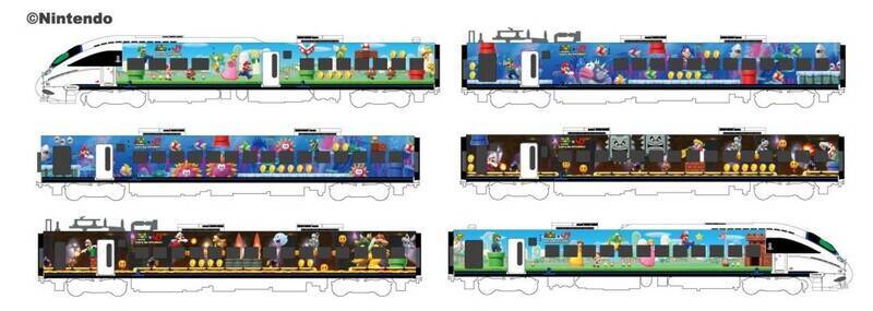 【JR九州×スーパーマリオ】885系･新幹線･BRTがマリオ色に！7ヶ月間限定のラッピング列車運行、九州22駅がマリオの聖地に