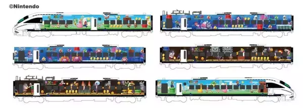「【JR九州×スーパーマリオ】885系･新幹線･BRTがマリオ色に！7ヶ月間限定のラッピング列車運行、九州22駅がマリオの聖地に」の画像
