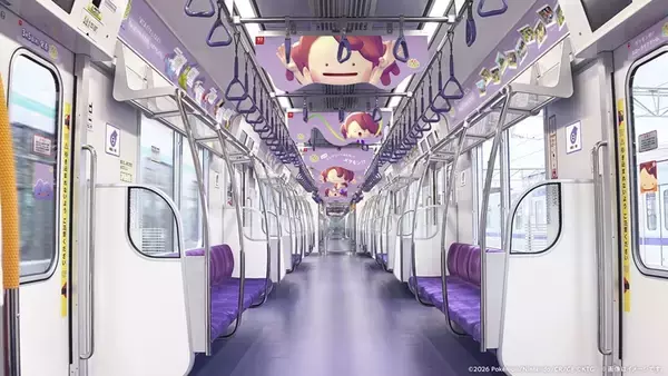 「「メタモン」が半蔵“モン”線をジャック「メタモン」仕様の東京メトロ18000系が運行開始、押上・半蔵門・渋谷駅に特別装飾も！」の画像