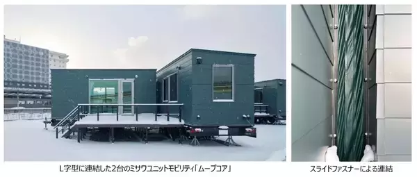「函館駅のすぐ隣に「豪華寝台列車のような空間」が出現！？極寒も余裕のトレーラーハウス型ホテルがいよいよ開業」の画像
