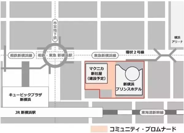 「「新横浜プリンスペペ」跡地で西武不動産×マクニカが次世代のプロムナード！ホテルのノウハウと世界最先端技術を掛け合わせた開かれた場所へ」の画像