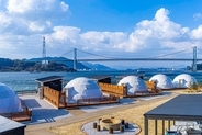 関門海峡を一望！ 山口の絶景グランピング「グランドーム下関」にインフィニティプールやサウナ付きの客室が誕生（2026年6月リニューアル）