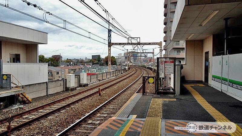 駅の西側が更地になっていますね【駅ぶら】06京王電鉄282　相模原線02