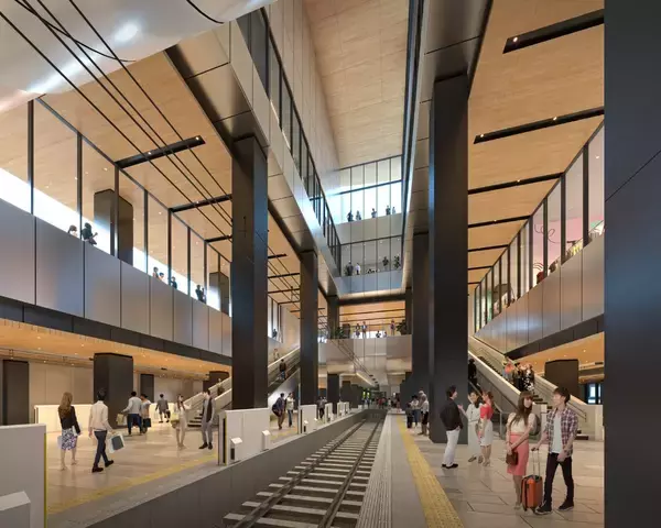 「小田急「新型ロマンスカー80000形」2029年デビューへ、新宿駅の巨大再開発や3000形AI防犯カメラリ導入など、2026年度設備投資586億円」の画像