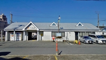 弥富と言えば金魚　ですが市の花も金魚草【木造駅舎カタログ】関西本線02/159　弥富駅