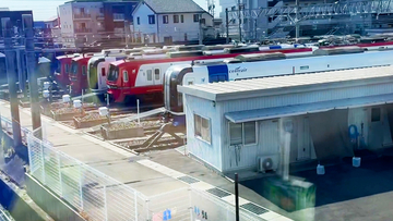 【YouTube】名鉄東名古屋港駅でミュースカイのミュージックホーン！イベント車内での自己紹介アナウンスや撮り鉄も！