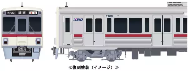 「京王7000系「KTR」社名の旧塗装車両は10/28運行開始！「復刻記念 D型硬券付き記念乗車券」は10/23から限定発売を開始」の画像