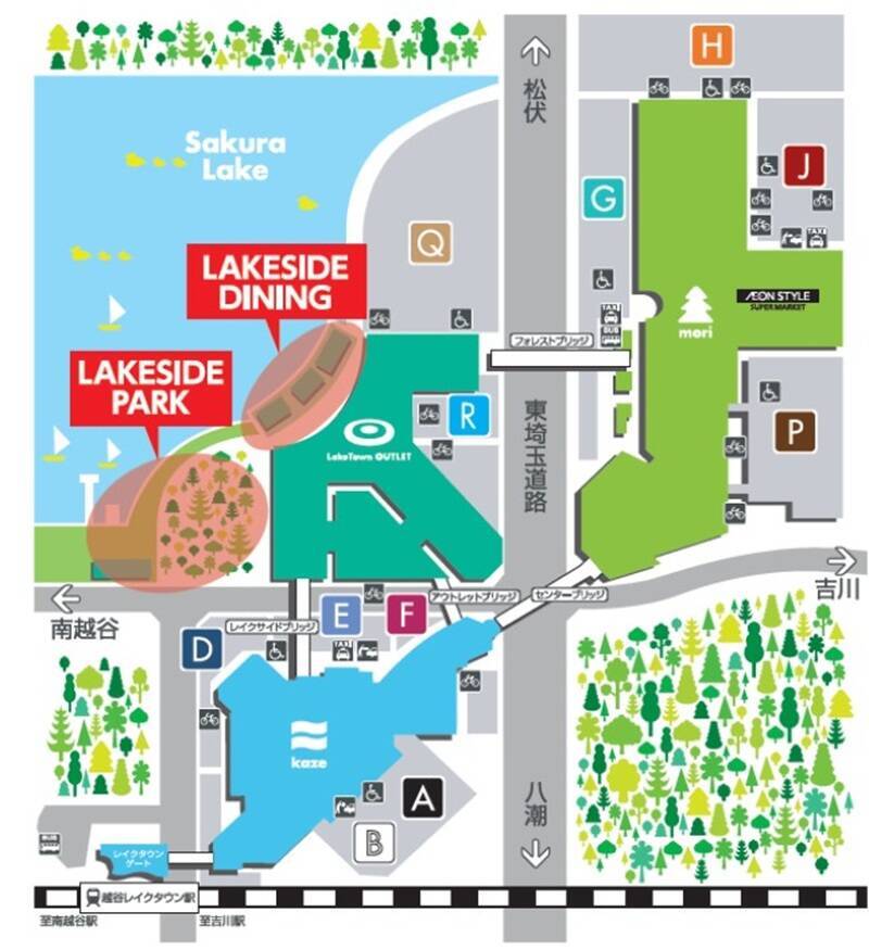 “越谷レイクタウン”に「水辺の新エリア」が5/30オープン！埼玉初出店カフェなど「LAKESIDE DINING」全店舗＆アクセス情報まとめ