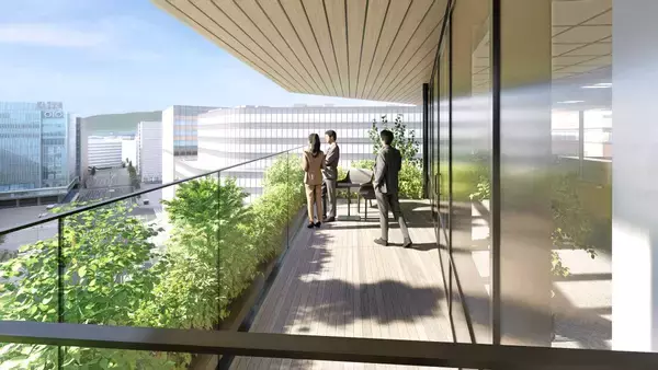 「2028年竣工･博多駅直結「博多新三井ビル」建替計画が始動！ 地下街と繋がる緑の立体ビル誕生により、駅周辺の回遊性が劇的にアップ（福岡市）」の画像