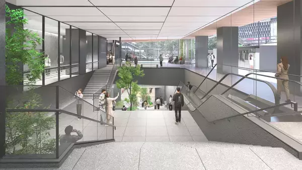 「2028年竣工･博多駅直結「博多新三井ビル」建替計画が始動！ 地下街と繋がる緑の立体ビル誕生により、駅周辺の回遊性が劇的にアップ（福岡市）」の画像
