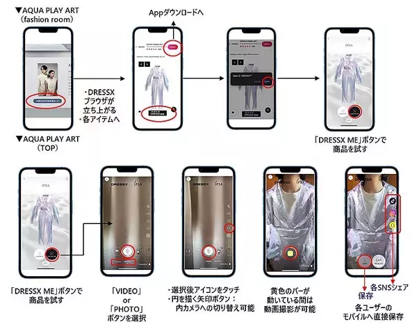 「IPSA イプサ のARアートが体験できる美術館 AQUA PLAY ART 公開！ スマホダウンロードOK 水のうるおいのなかで遊べるコンテンツがいっぱい」の画像