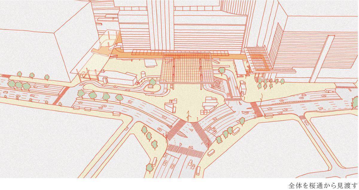 名古屋駅東口広場の最新デザイン公表！リニア駅を控え新広場はどう変わる？歩行者空間の”飛翔”跡地の拡大と迷わない乗り換えへの改善