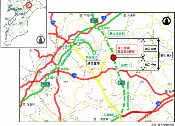 「成田空港アクセスが激変！圏央道に新IC誕生で「新貨物地区」直結へ、鉄道整備とともに 「第2の開港」24時間運用の鍵を握る」の画像