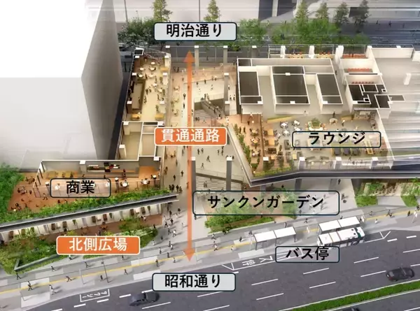 「天神ビッグバンで地下がもっと便利に！地下鉄駅直結･南北貫通通路ありの新ビル建設開始、屋上には玄界灘を望むテラスも（福岡）」の画像