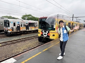くまモンラッピングの列車で行く、元東京メトロ車両と出会う旅　「新・鉄道ひとり旅」280回目の舞台は「熊本電鉄」　併用軌道も満喫します