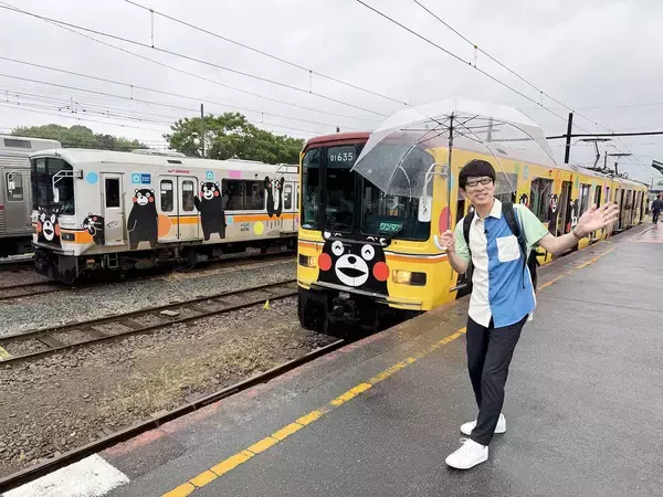 くまモンラッピングの列車で行く、元東京メトロ車両と出会う旅　「新・鉄道ひとり旅」280回目の舞台は「熊本電鉄」　併用軌道も満喫します