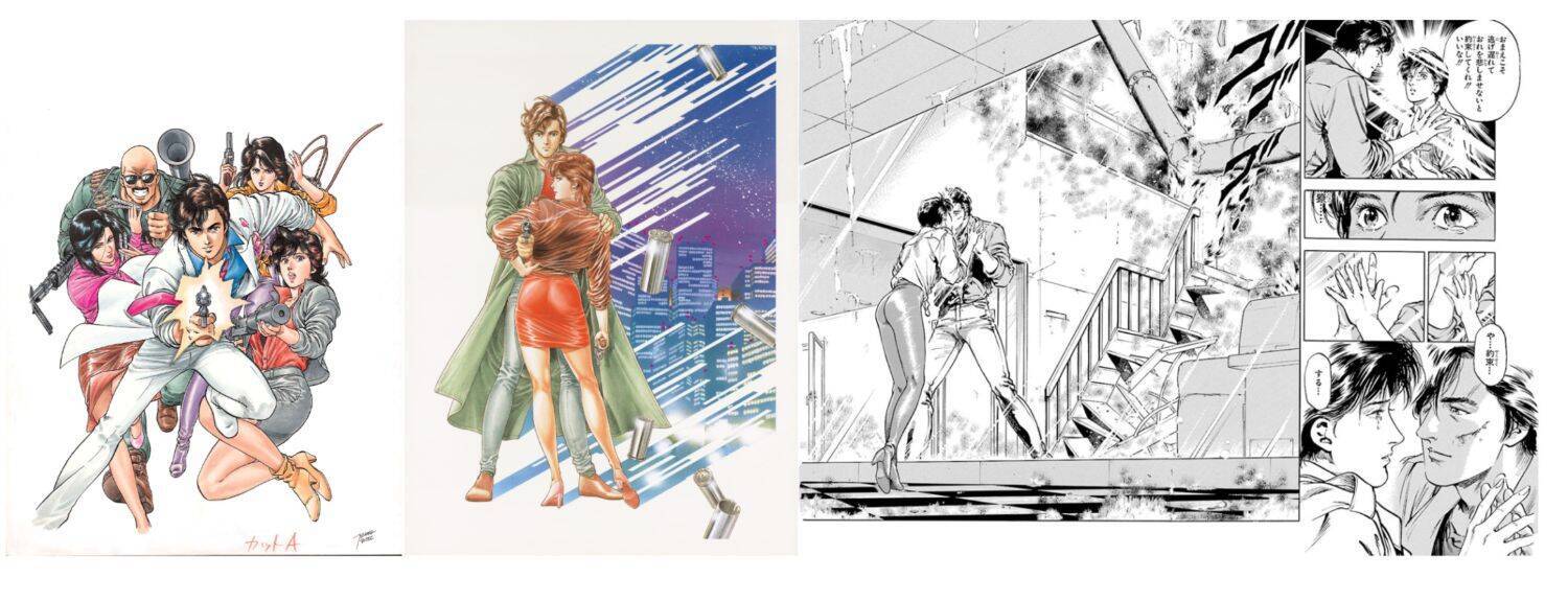 “シティーハンター”大原画展を上野の森美術館で開催！ JR東日本では 上野駅で冴羽獠大型ムービー上映 や限定モバイルSuicaも登場