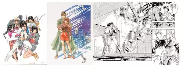 「“シティーハンター”大原画展を上野の森美術館で開催！ JR東日本では 上野駅で冴羽獠大型ムービー上映 や限定モバイルSuicaも登場」の画像