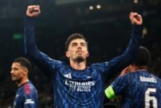 アーセナル、終了間際の劇的ハフェルツ弾でスポルティングCPに先勝！　接戦制し4強進出に大きく前進