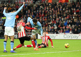 痛恨のドロー決着！シティは終盤に猛攻見せるもサンダーランドの堅守を崩せず