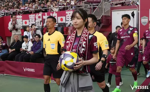 「勝利の女神が今年もノエスタに！」　ヴィッセル神戸、9月11日の鹿島戦に乃木坂46・五百城茉央さんが5度目の来場　来場した過去4回は3勝1分でなんと無失点