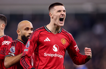 195cmのサイズに加えてスピードも抜群　マンUのFWシェシュコがエヴァートン戦で記録した今季チーム2位35.3km/hのスプリント