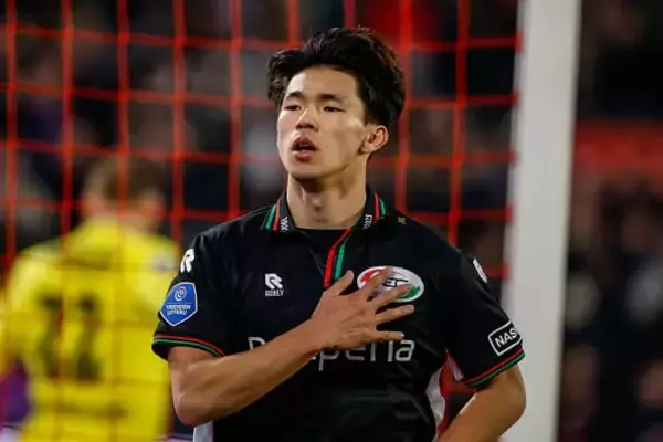 NECの塩貝健人が超ロング弾を含む2ゴールの大活躍　上田綺世&渡辺​​剛擁するフェイエノールト撃破の主役に