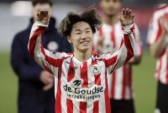 スパルタ・ロッテルダム三戸舜介が1月のリーグベスト11に選出！　4G1Aの活躍でチームをけん引