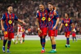 バルサ5発でビルバオ下す　ハフィーニャの2得点などでスーペルコパ決勝進出