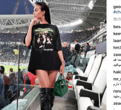 “ニーハイ”美脚対決!?　美女パートナーによるもう1つのCLに注目集まる