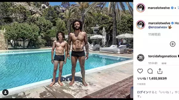 「これで9歳!?　マルセロの息子が披露した「肉体美」が凄いぞ［画像アリ］」の画像