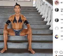 C・ロナウド自慢の“肉体美”が何か変？　「顔がフォトショップのように……」