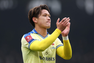 松木玖生が日本代表デビュー戦で先制弾！　得意の左足でウルグアイから初ゴール