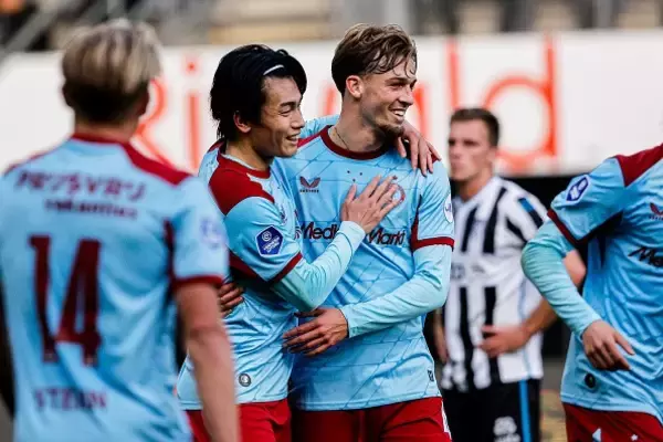 もう止まらない！　上田綺世が前半だけでハットトリックの大暴れ　9戦11発でフェイエの7発大勝導く