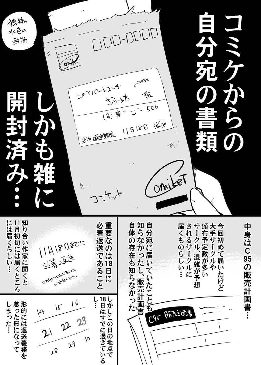 ポストの中身が消え コミケ関連の郵便物が開封されていた 被害を描いた漫画に ポストは常に空にしよう との声 18年11月26日 エキサイトニュース