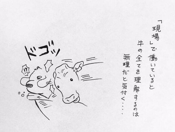 鳴いてる牛に近づくとどうなるか 酪農漫画家が 600kgの巨体が上から降ってくる と注意を促す 19年7月9日 エキサイトニュース