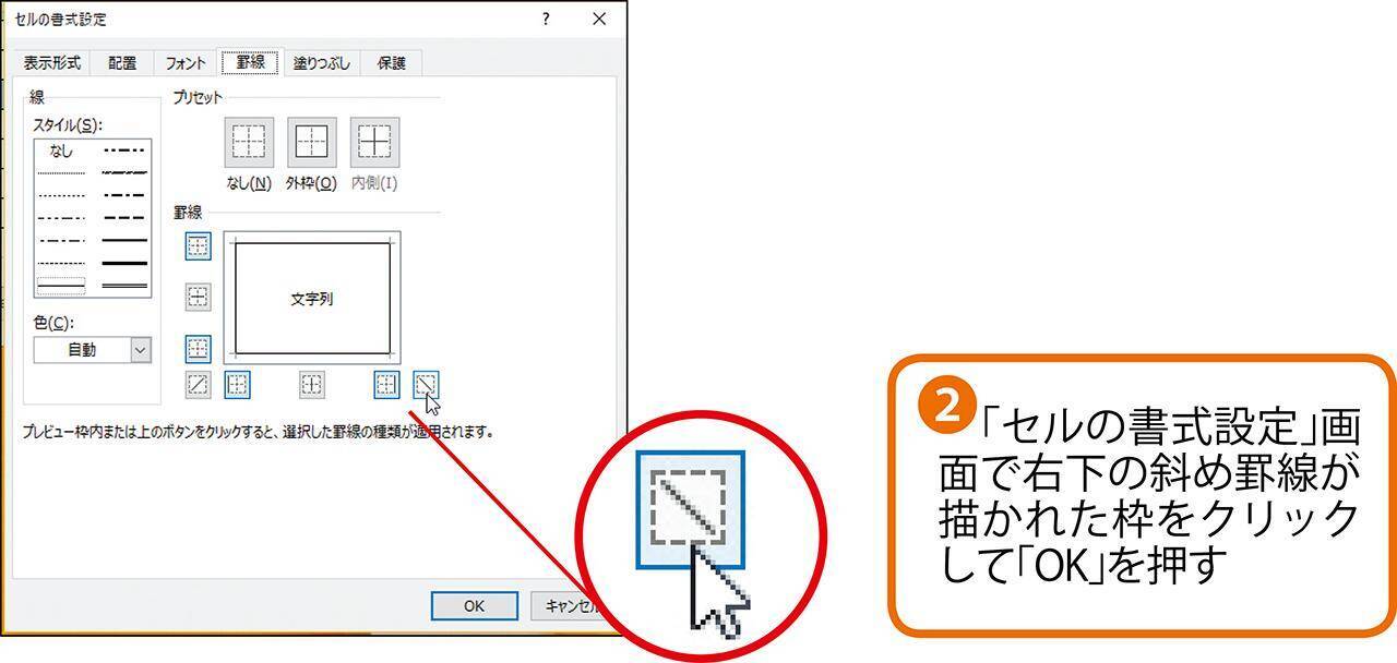 知っておきたいエクセル セルの中に斜線を引くワザは 2019年2月15日 エキサイトニュース