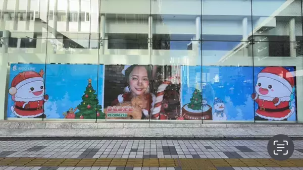 「人気ライブ配信アプリ「BIGO LIVE」人気ライバーが新宿のビジョンに登場！」の画像