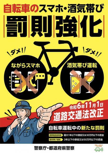 「最大30万円」の罰金！ 自転車の“ながらスマホ” 法改正で「罰則強化」 意外と知らない!?「違反」になるケースとは？