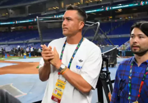 【ＷＢＣ】ヌートバーも笑顔　俳優・渡辺謙が通訳をスキップして謝罪「ごめんなさい」