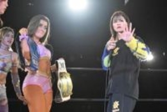 【マリーゴールド】山岡聖怜がエンジェル・ヘイズに挑戦表明→4･25にBEW女子王座戦が決定