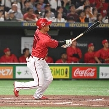 【広島】中村奨成　零封負け目前で意地の１発！新井監督「いいホームランだったと思います」