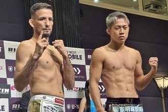 【ＲＩＺＩＮ】秋元強真「覚悟決まっている」 クレベル「絶対良い試合をする」ともに計量パス、必勝誓う