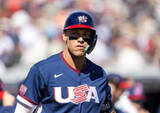 「【ＷＢＣ】米国代表がジャイアンツに１５―１で大勝　主将ジャッジは先制打含む２打数２安打２打点」の画像1