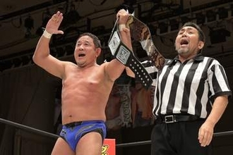 【ＤＤＴ】永田裕志がアイアンマン王座奪取　パートナー秋山を裏切り「ケツでおかしくなってしまって…」