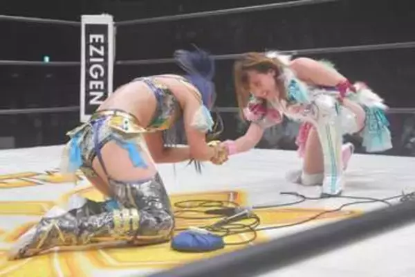 【マリーゴールド】岩谷麻優が復帰戦で大激闘！　Sareee＆彩羽匠に苦杯も笑顔「まだまだプロレス、頑張ろう」