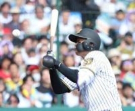 【阪神】森下翔太いきなり死球で悶絶　広島・ターノックの１４６キロ速球が左手首直撃